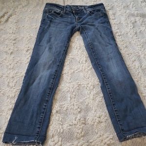 American Eagle Medium Wash Skinny Jeans   Size 2